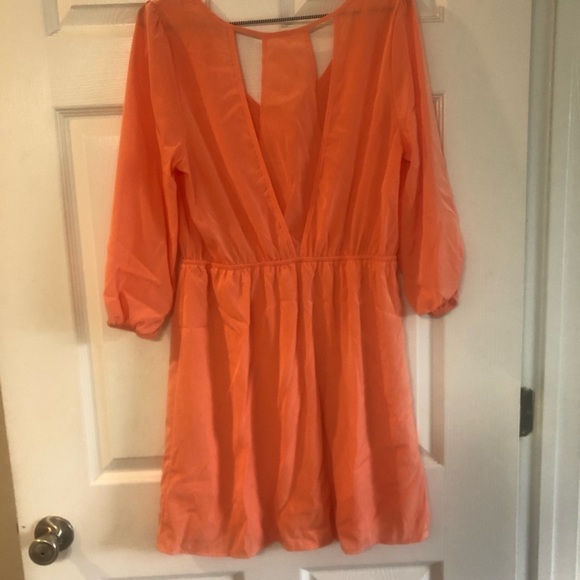 NWT Pink Owl Orange Dress size Large - Picture 9 of 13